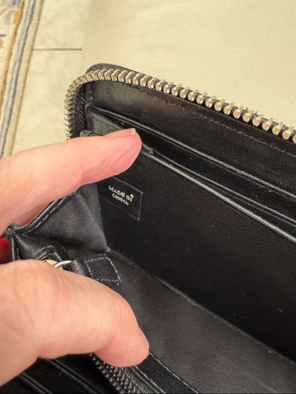 Coach Zoe SoHo buckle zip around wallet in black signature jacquard and leather - Picture 6 of 13